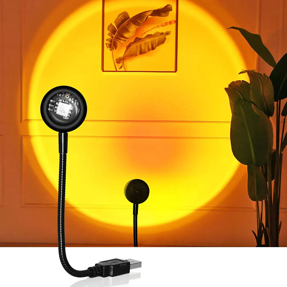 Sunset Lamp Projection - 1Pc Światło zachodu słońca Tęczowe światło