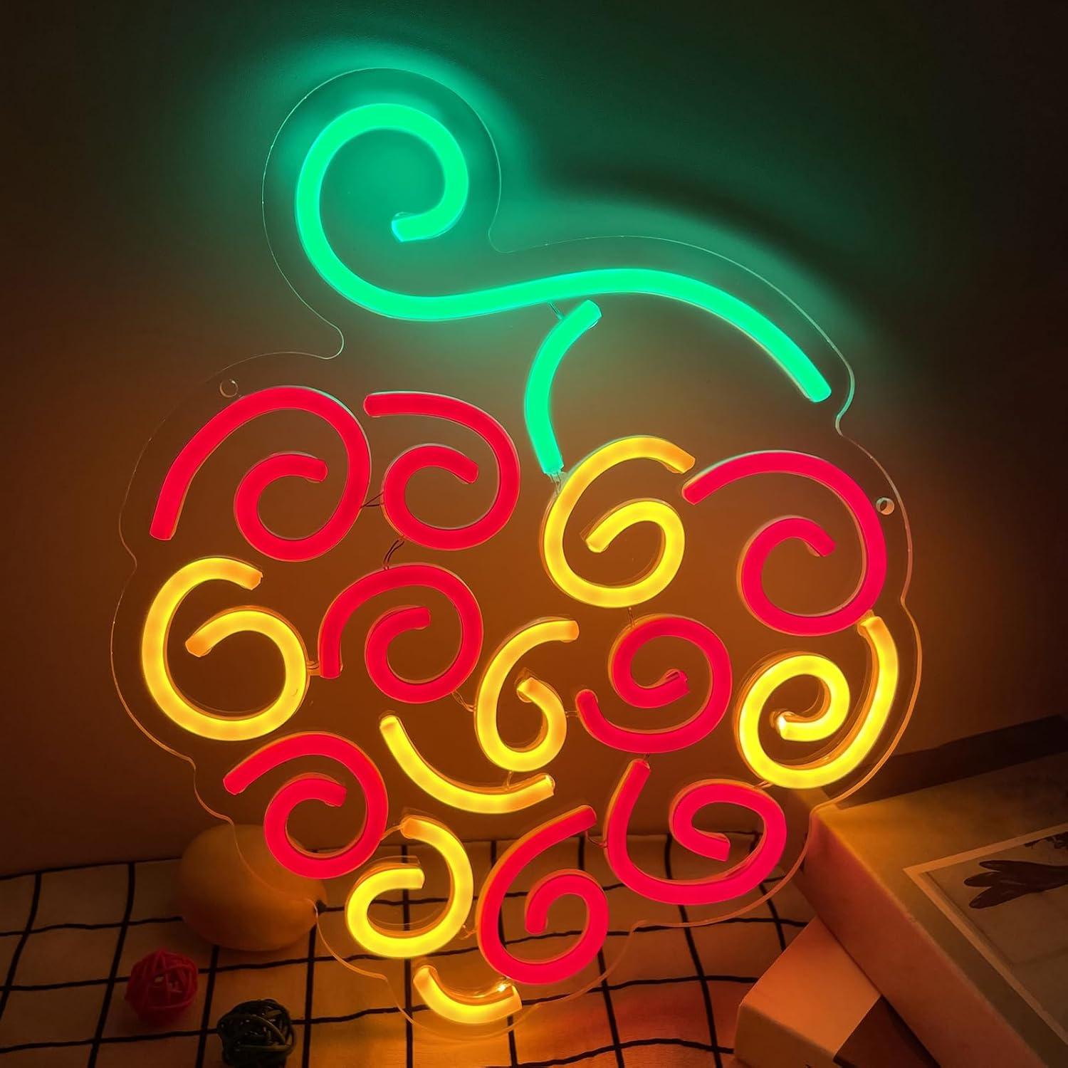 Lighting Decor Living Room - Cyber Fruit Neonowy Znak LED USB