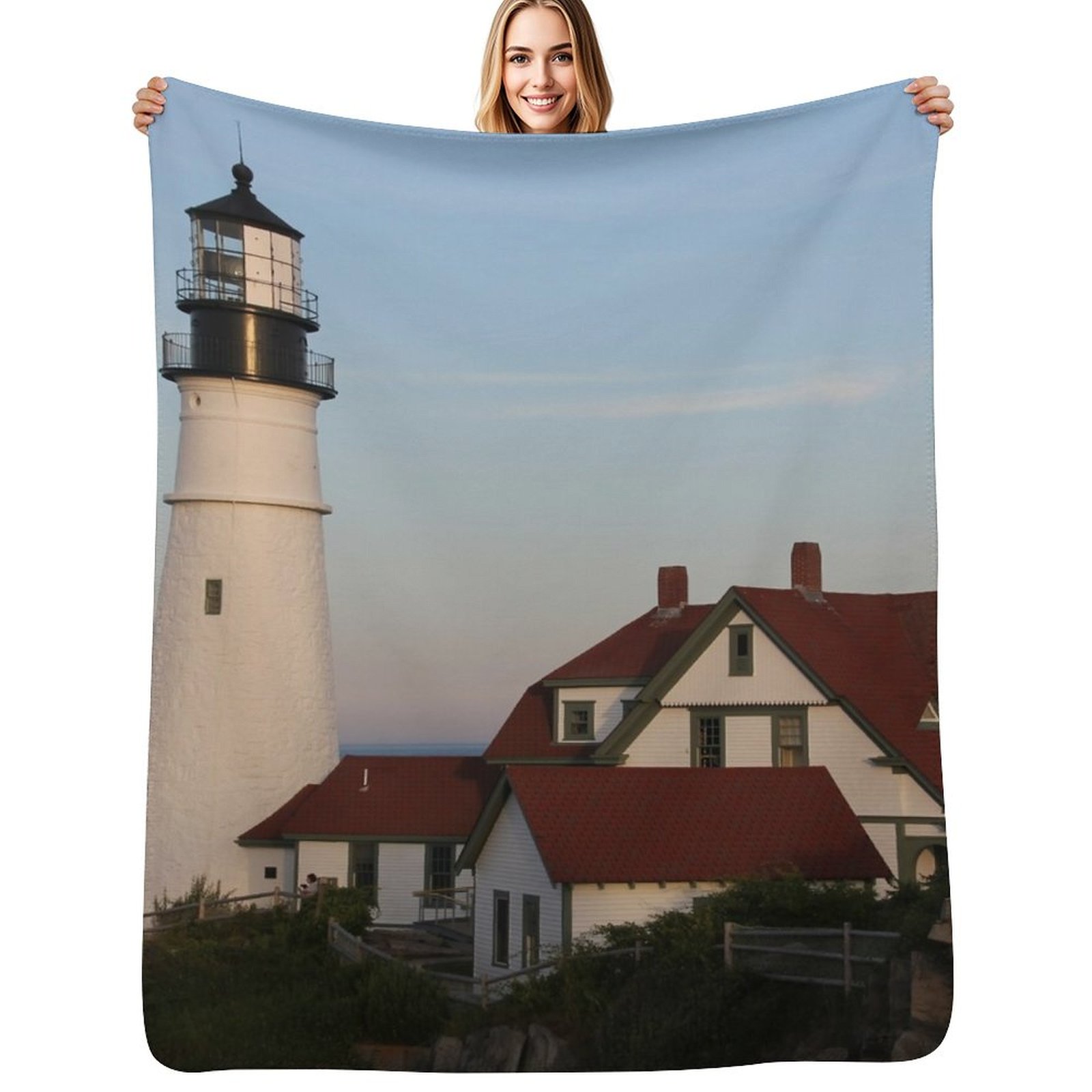 Lighting Decoration Ideas For Home - Koc z motywem Portland Head Light,