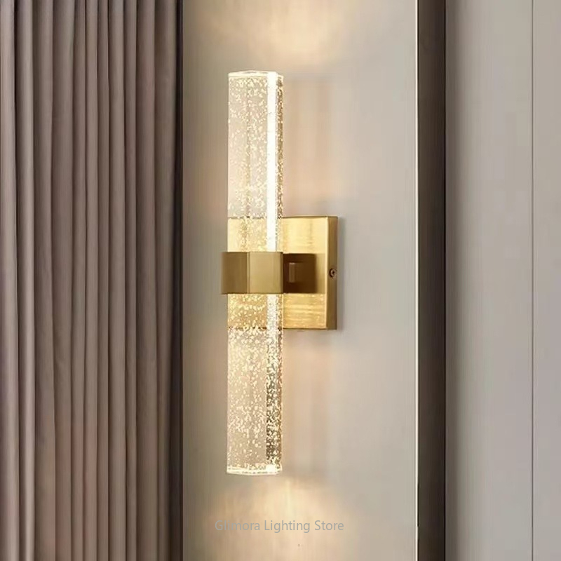 Ambient Lighting Decor For Room - Luksusowa kryształowa lampa ścienna LED, minimalistyczna,