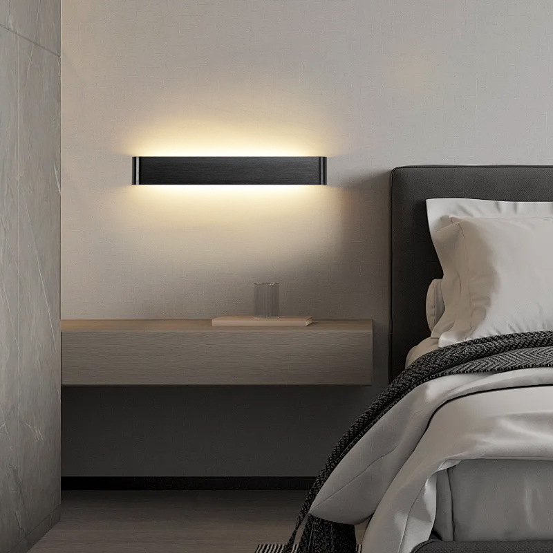 Decor Lighting Discount - Minimalistyczne lampy ścienne LED do sypialni,