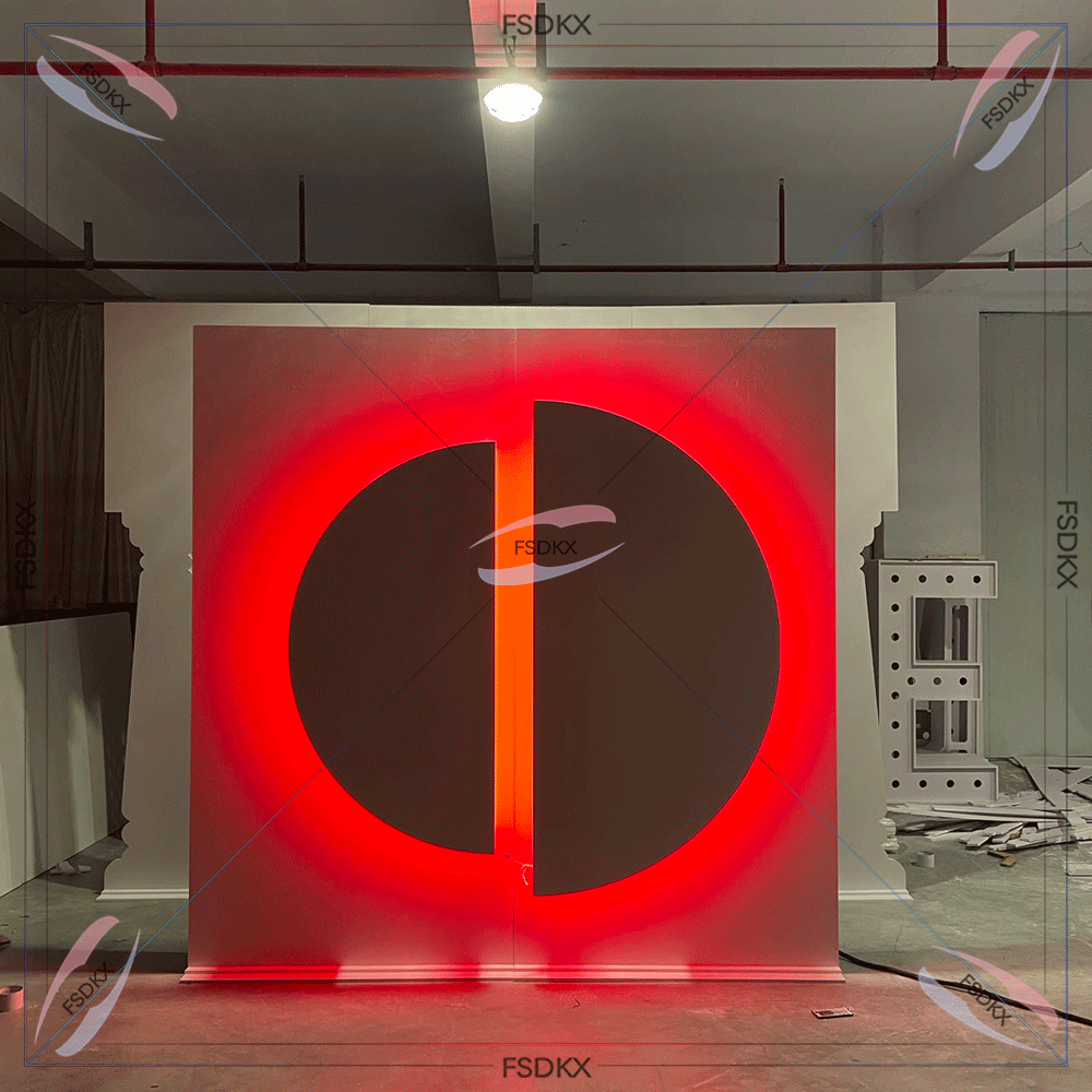 Lighting Decor Rentals - Niesamowity projekt RGB 3D Kwadratowe tło