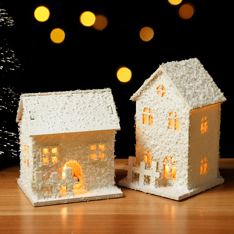 Lighting Decor For House - Świąteczny biały płatek śniegu LED Light