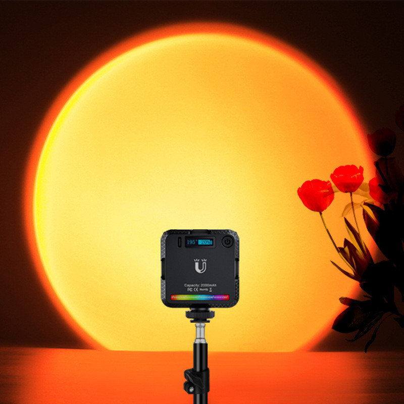 Sunset Lamp Projection - Lampa RGB Sunset, lampa wideo LED,