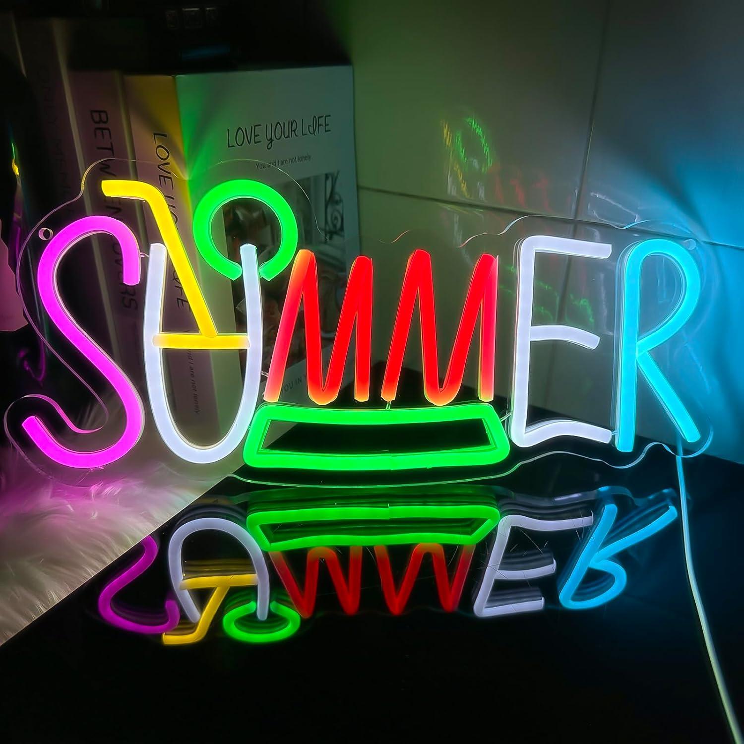 Lighting Decor Rentals - Letnie neonowe znaki świetlne zasilane przez