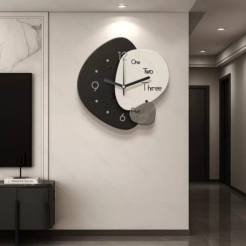 Lighting Decor For House - Lekki luksusowy zegar ścienny, dekoracyjny obraz