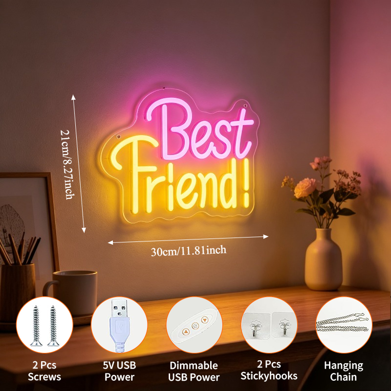 Neonowy znak świetlny Najlepsz – Lighting Decoration Ideas For Home recenzja i cena
