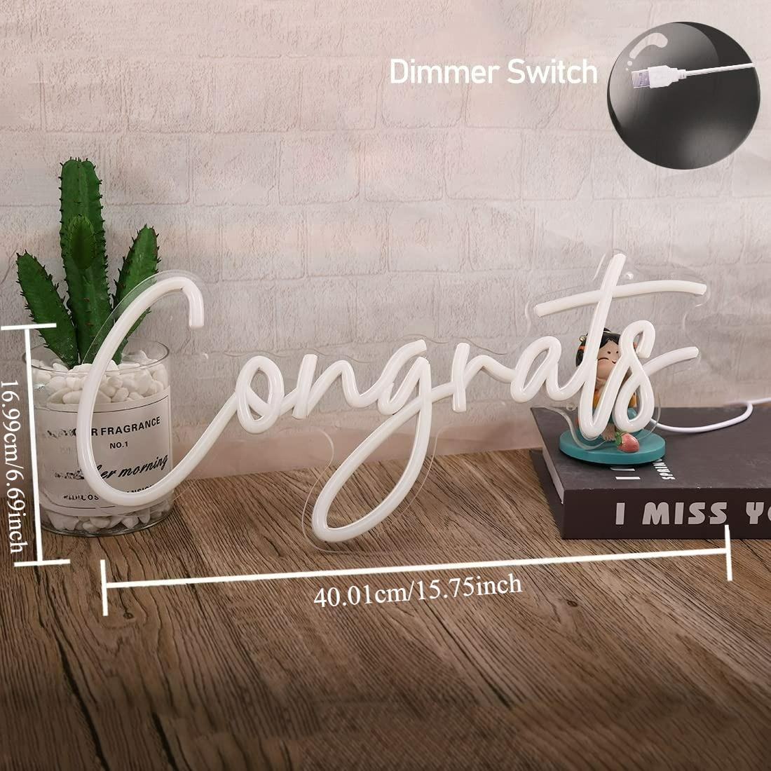 Gratulacje Neonowy Znak USB Śc – Lighting Decoration For Wedding recenzja i cena
