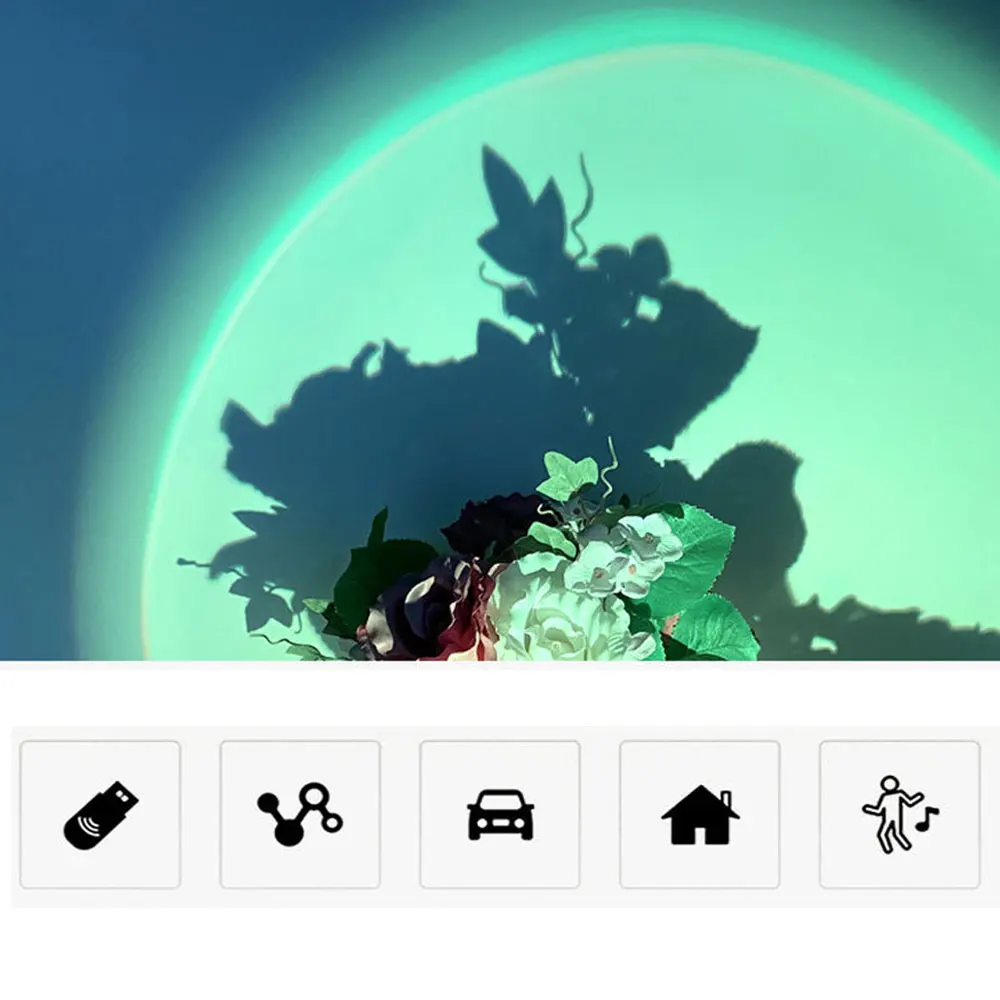 1Pc Światło zachodu słońca Tęc – Sunset Lamp Projection recenzja i cena