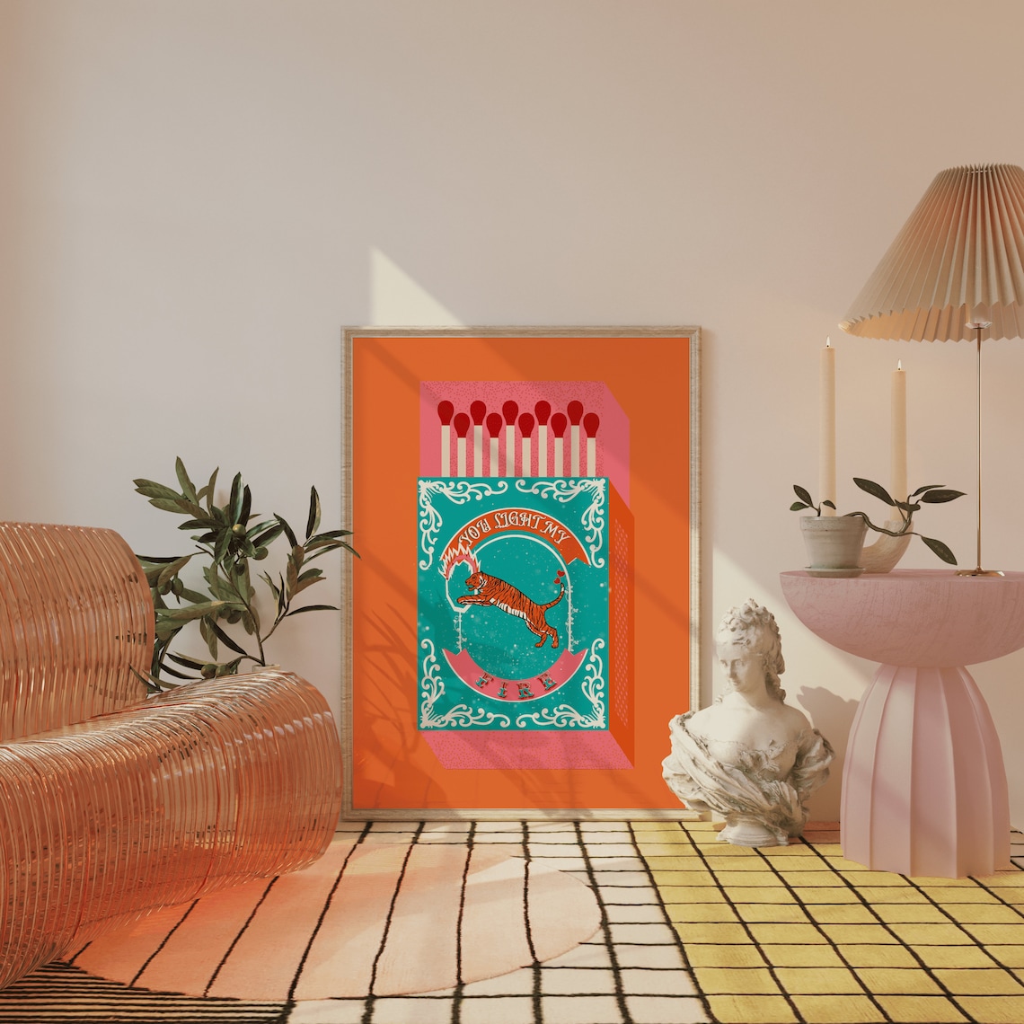 You Light My Fire Orange Match – Lighting Decor Living Room recenzja i cena