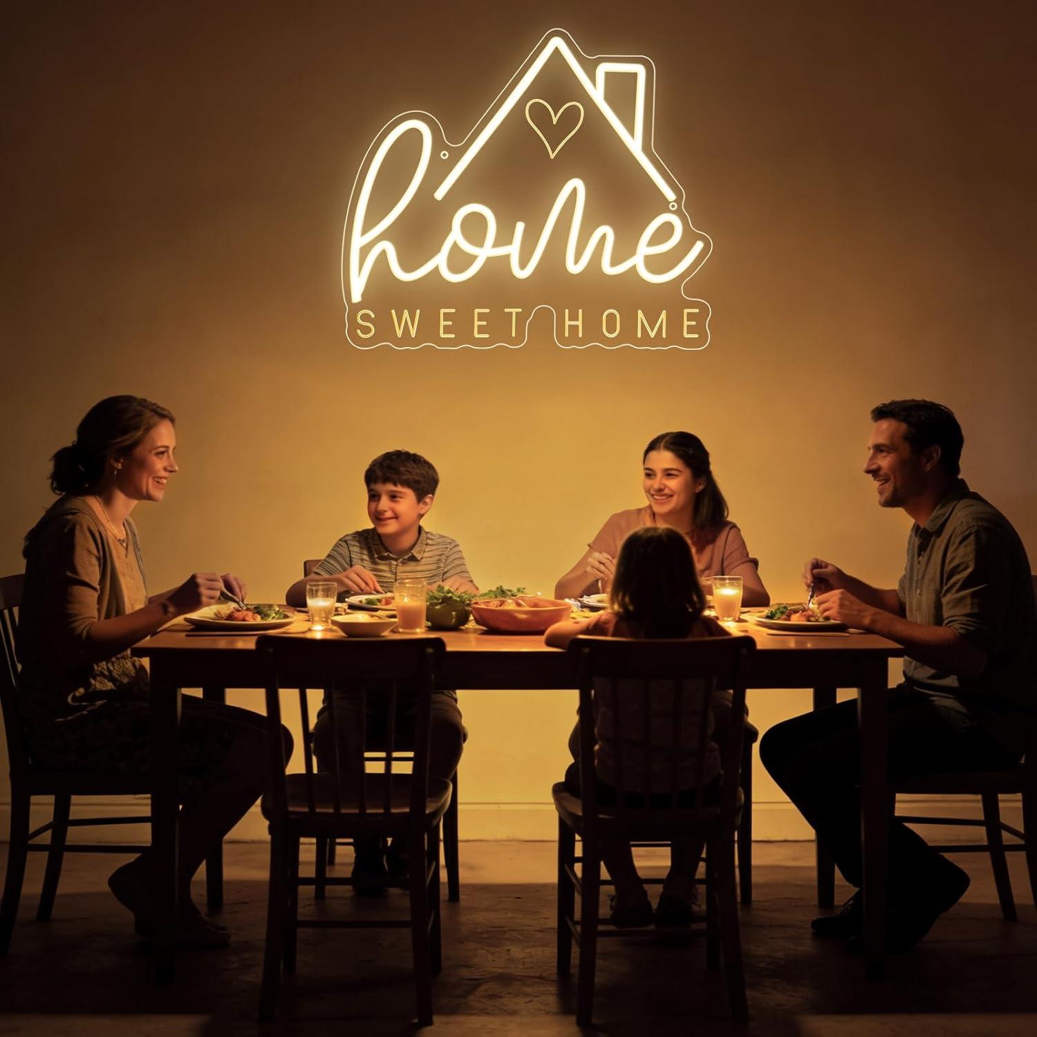 Neonowy znak Sweet Home, ściem – Lighting Decor For House recenzja i cena