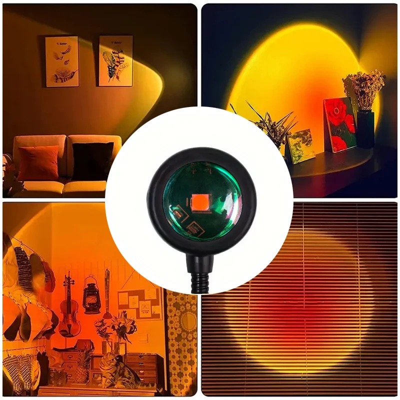1 szt. Lampa projekcyjna USB z – Sunset Lamp Projection recenzja i cena