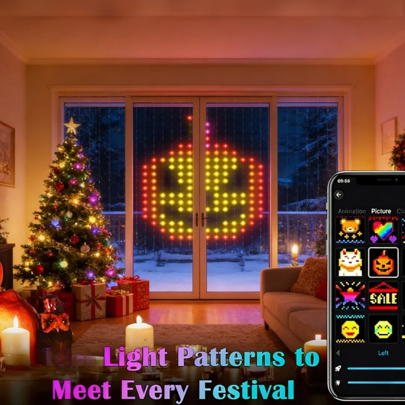 Inteligentne lampki kurtynowe  – Lighting Decoration For Wedding recenzja i cena