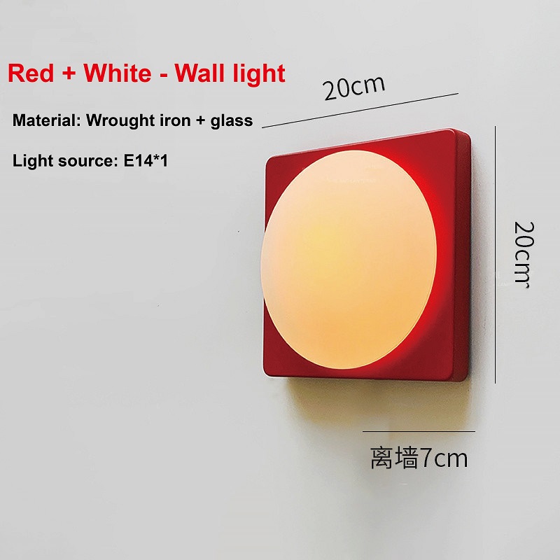 Klasyczna czerwona kwadratowa  – Ambient Lighting Decor For Room recenzja i cena