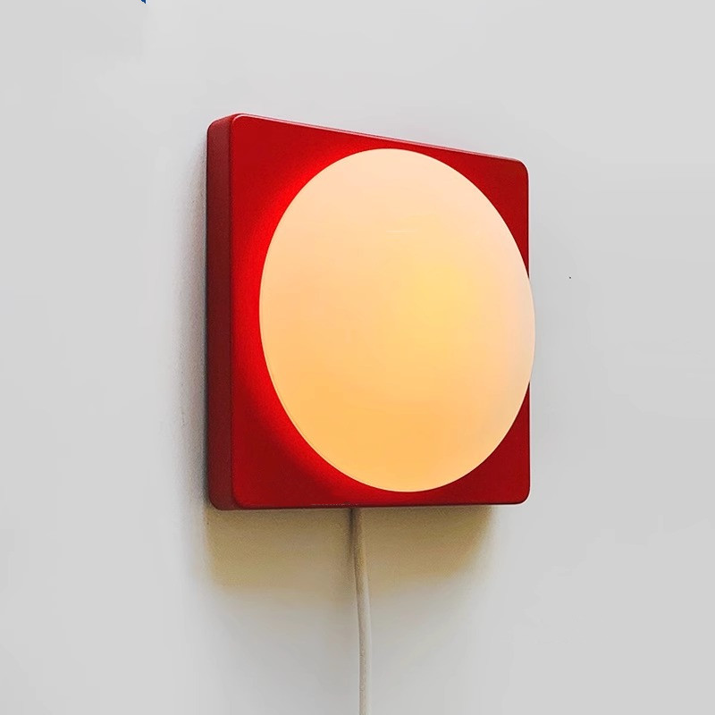 Klasyczna czerwona kwadratowa  – Ambient Lighting Decor For Room recenzja i cena