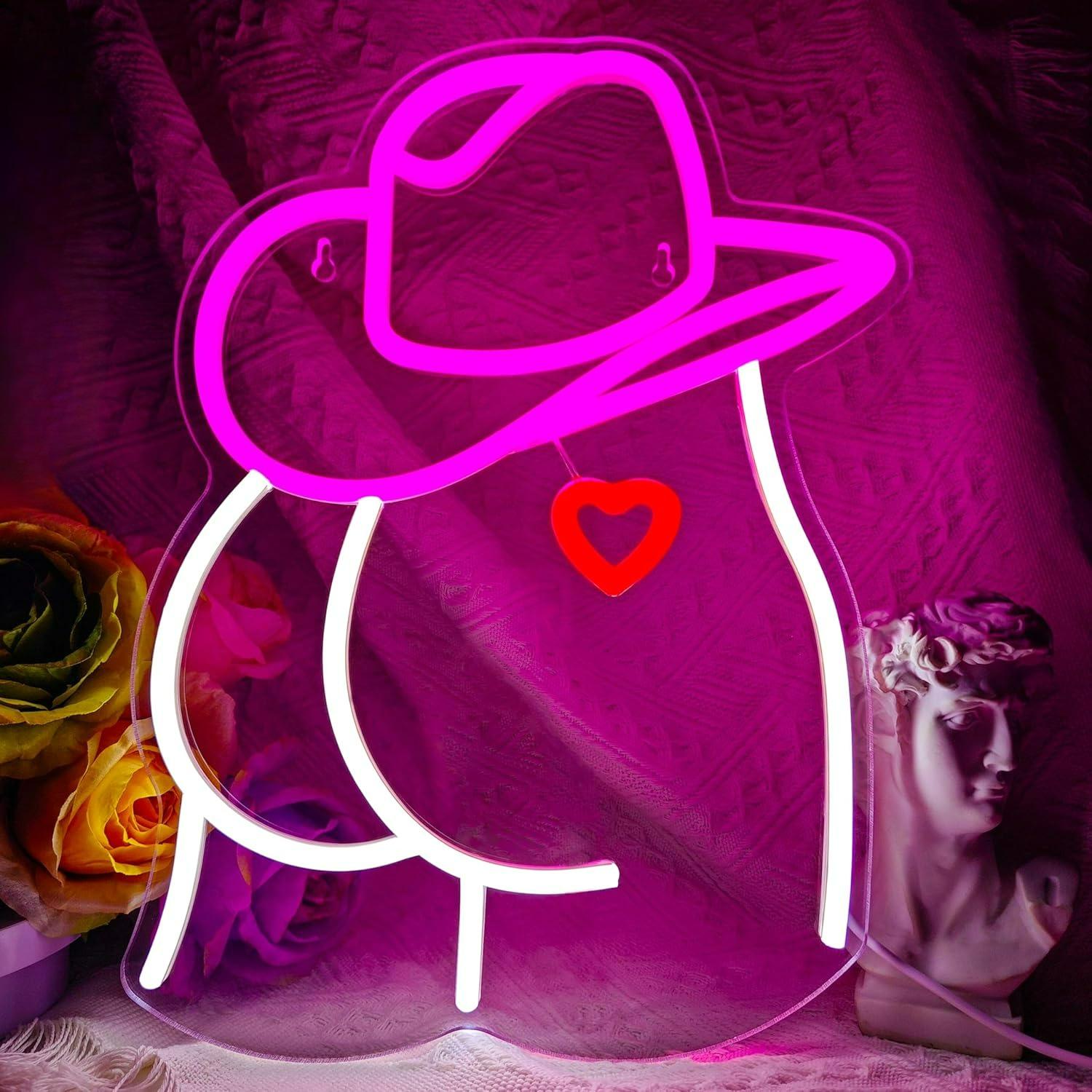 Neonowy Znak Kowbojka, Ściemni – Lighting Decoration For Wedding recenzja i cena