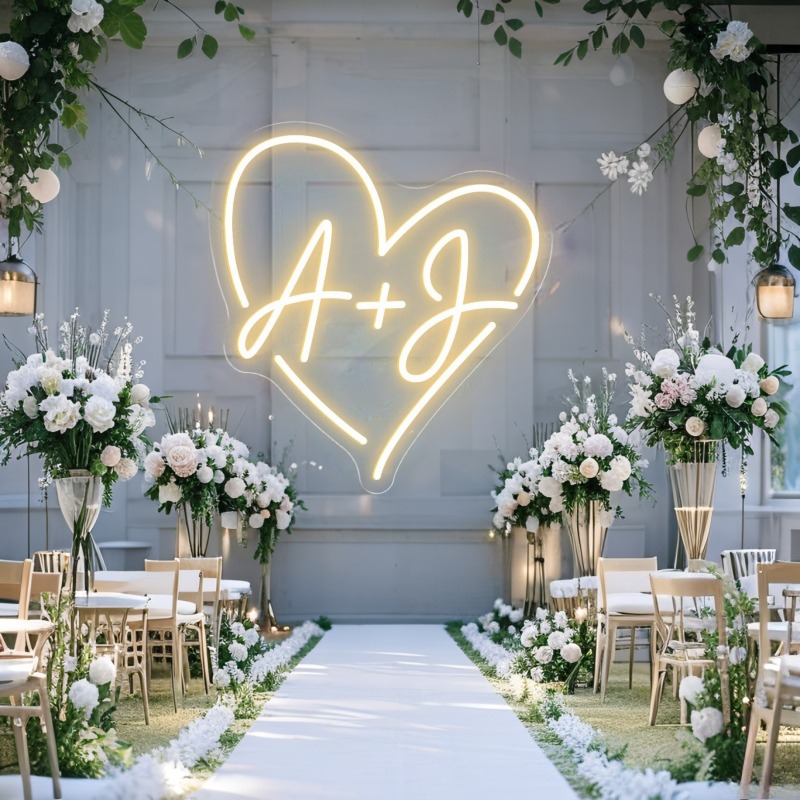Neon LED w kształcie serca z i – Lighting Decoration For Wedding recenzja i cena