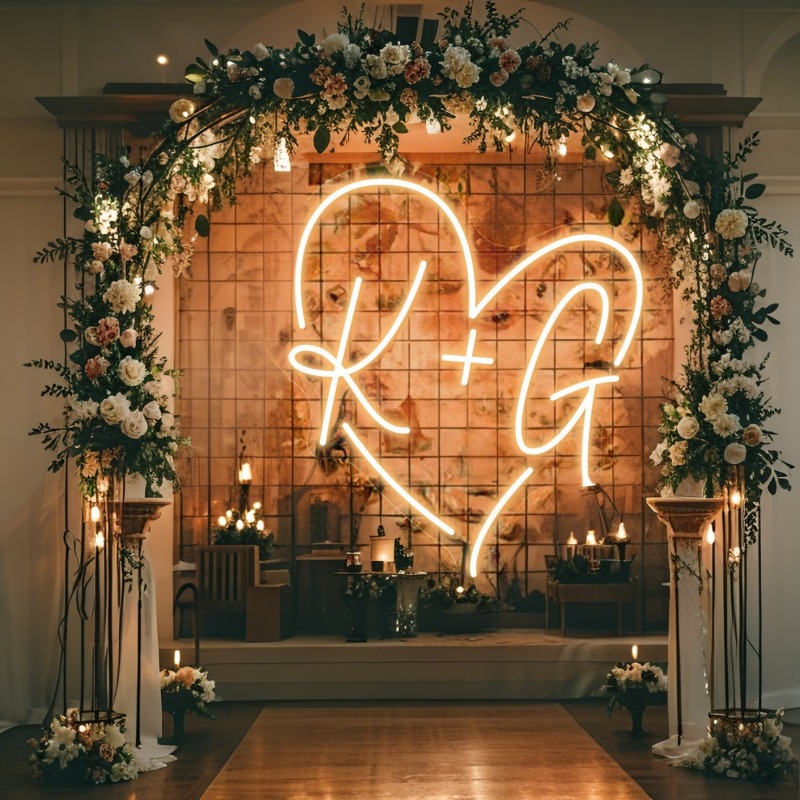 Neon LED w kształcie serca z i – Lighting Decoration For Wedding recenzja i cena