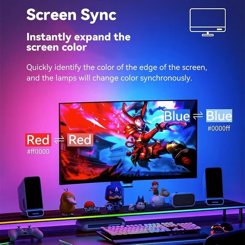 Pasek LED RGB do gier, podświe – Ambient Lighting Decor For Room recenzja i cena
