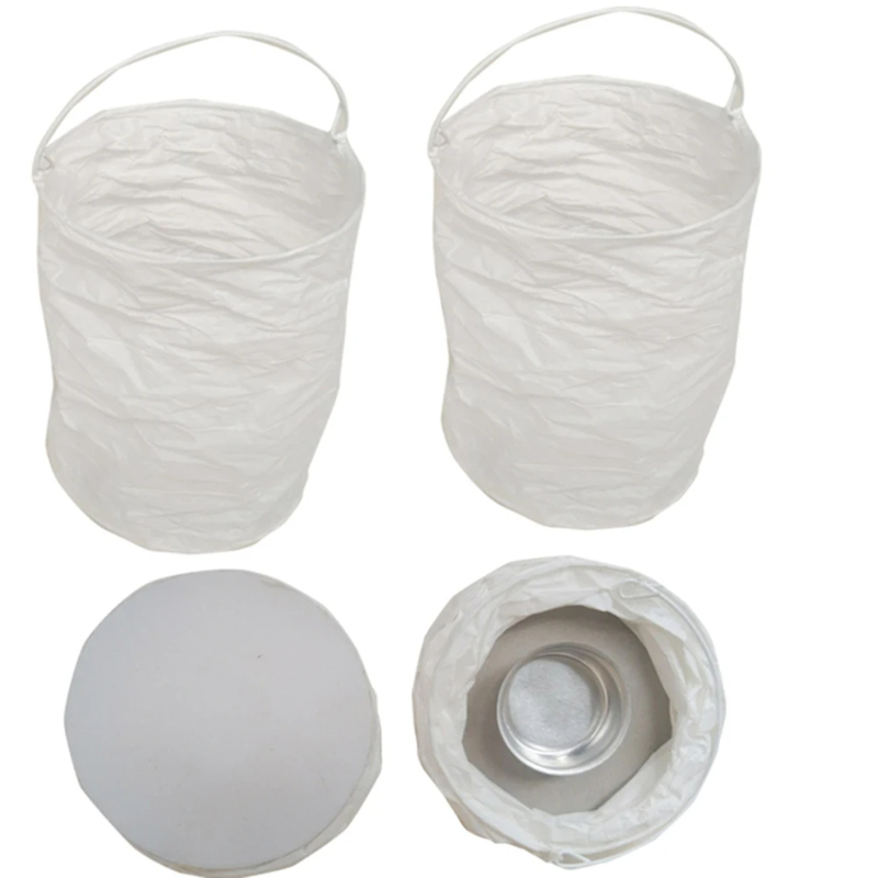 4 szt. Białe proste papierowe  – Lighting Decor For House recenzja i cena