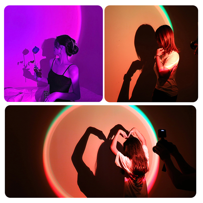 Lampa RGB Sunset, lampa wideo  – Sunset Lamp Projection recenzja i cena