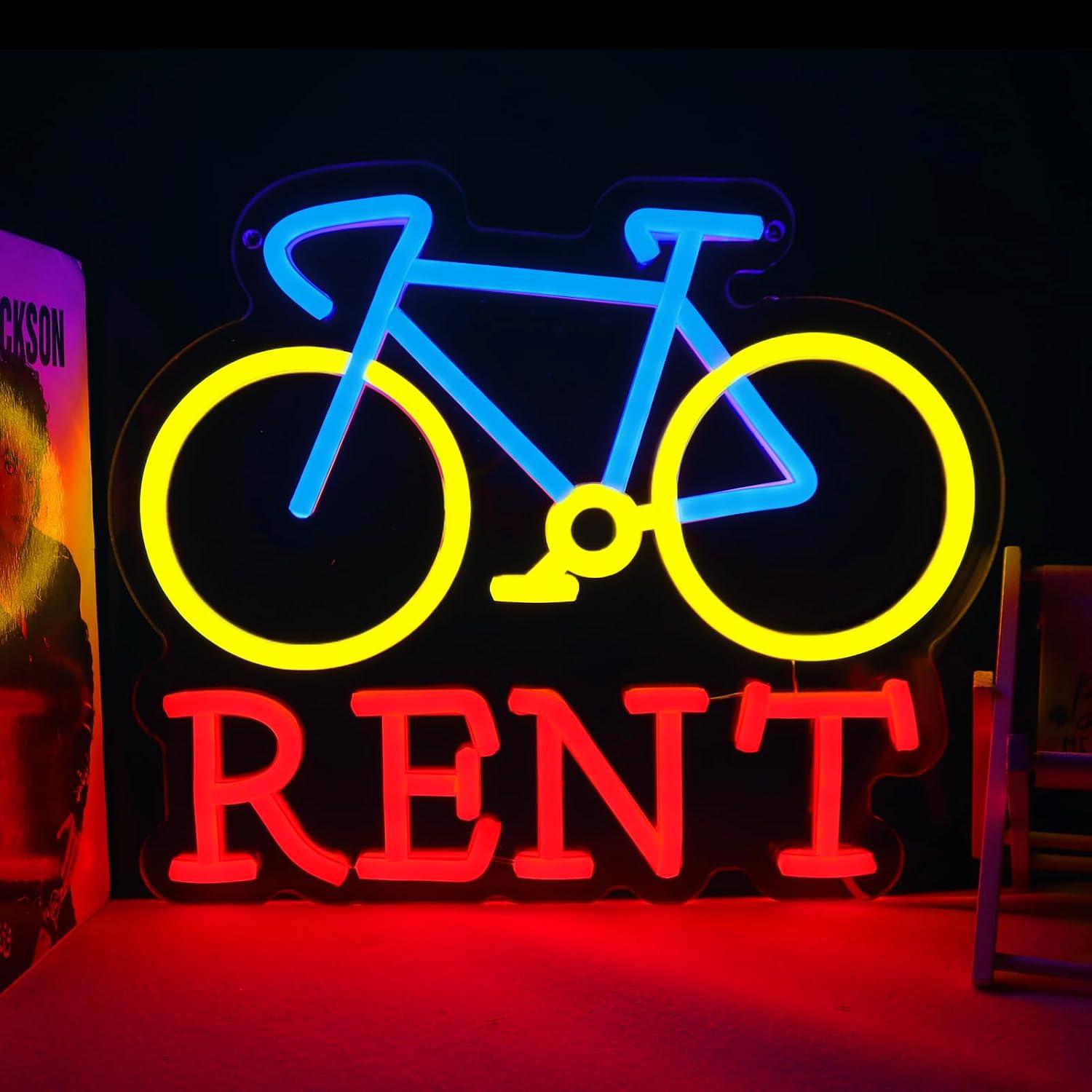 Neonowy Znak Wynajmu Rowerów z – Lighting Decor Rentals recenzja i cena