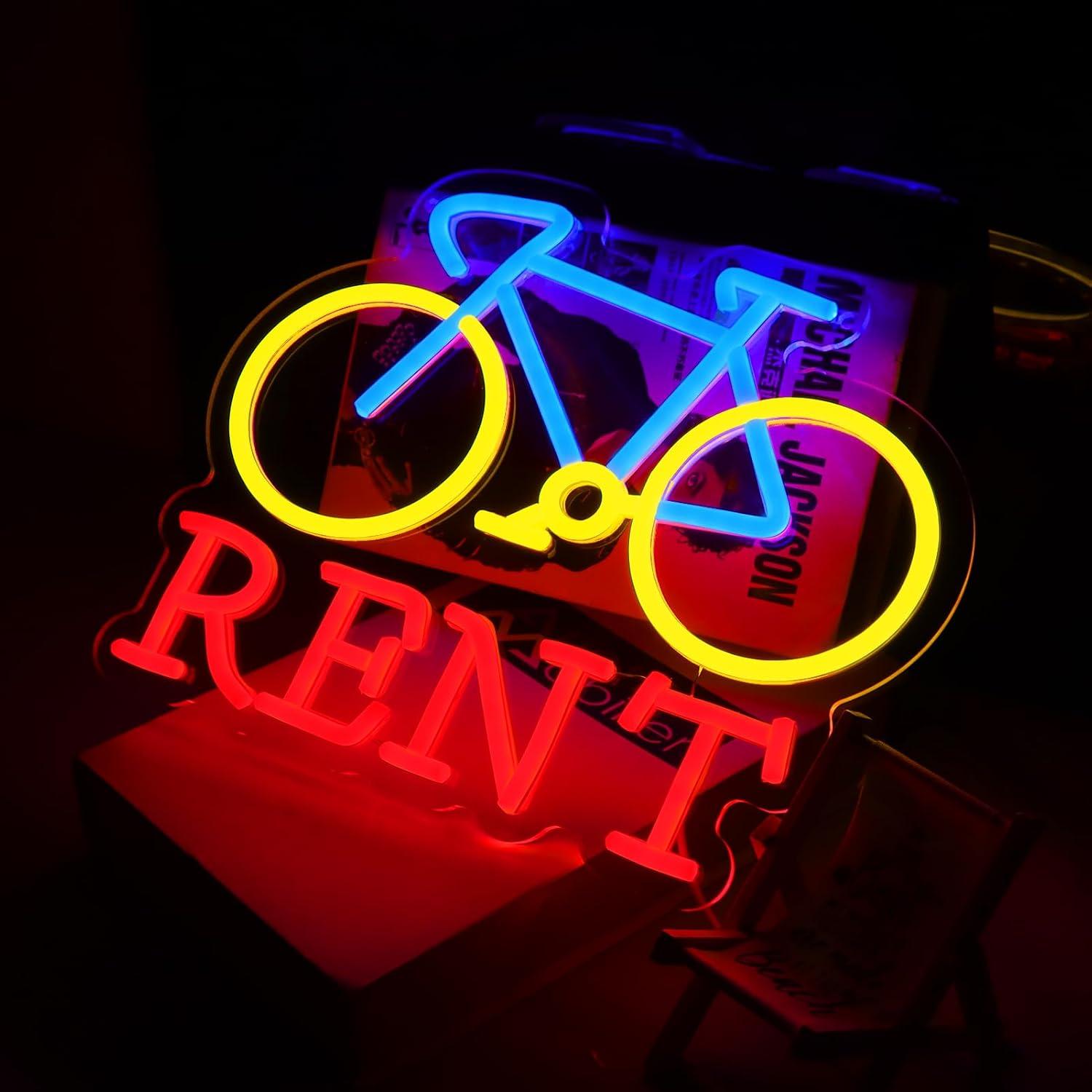 Neonowy Znak Wynajmu Rowerów z – Lighting Decor Rentals recenzja i cena