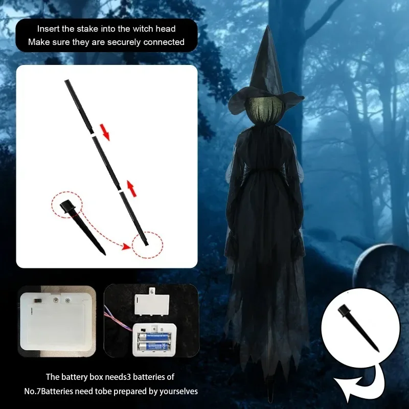 Dekoracja Halloween: Wiedźma t – Lighting Decor For House recenzja i cena