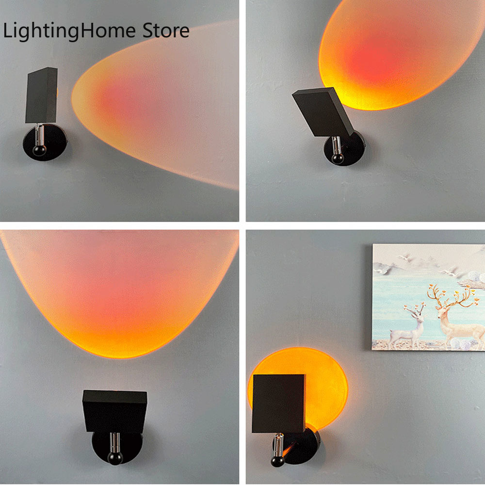 Zachód słońca tęczowa projekcj – Sunset Lamp Projection recenzja i cena